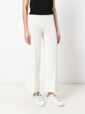 cropped flared trousers