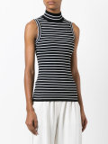 horizontal stripe sleeveless top