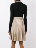 pleated back skirt