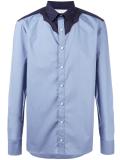contrast collar shirt 
