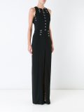 eyelet slit dress