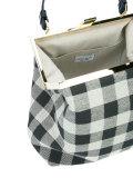 'Elegant' checked shoulder bag