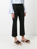 flared cropped trousers