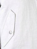 collarless bomber jacket