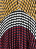 checked pleated dress