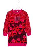patterned sweater dress