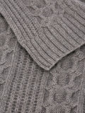 wide cable knit scarf 