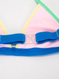 colour block bikini 