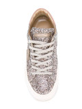 glitter lace-up sneakers
