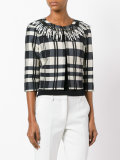checked cropped jacket 