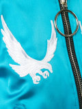 bird embroidered bomber jacket