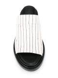 striped slider sandals 