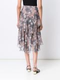 floral tiered midi skirt 