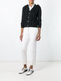 ruffled cardigan