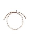 'Silver Beads On Cord' bracelet