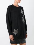 star embellished knit jumper