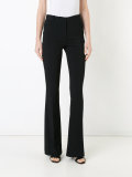 flared fitted trousers