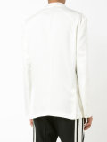 shawl lapel crossed blazer