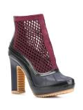 Pierre Hardy X Sacai mesh ankle boots