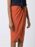 high waisted midi skirt