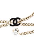 pearl bow pearl chain belt 