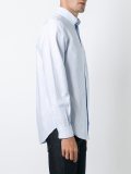button down collar striped Oxford shirt