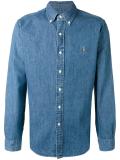 button-down denim shirt