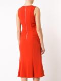 pleated shift dress