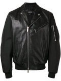 leather bomber jacket