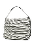contrast texture shoulder bag 
