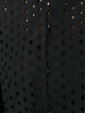 bell sleeve perforated shirt 