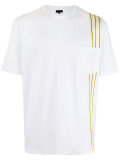 striped trim T-shirt