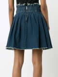 elasticated waist denim skirt