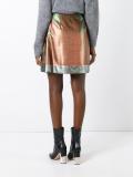 pleated front skirt
