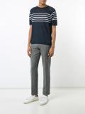 striped trim sweatshirt 