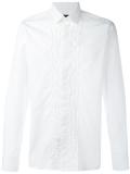 raised pleating detail shirt