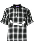 plaid polo with harness