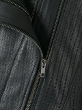 zig zag detail biker jacket
