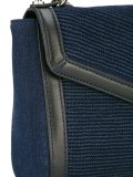 ribbed flap closure cross body bag
