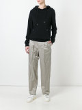 crinkle effect trousers
