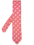 square print tie 