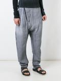 drop-crotch loose fit 'Flight' trousers