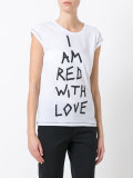 printed text T-shirt