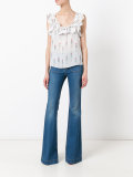 ruffled neck blouse