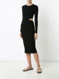 cut-out detailing knitted dress