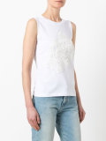 floral embroidered tank top 