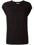 rib trim T-shirt 