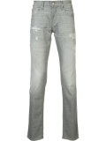 ripped detail slim-fit jeans