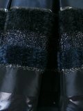 textured stripe pleated skirt