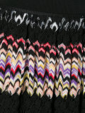 pleated zig-zag stripe skirt